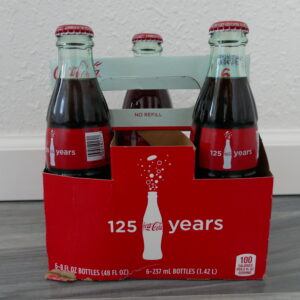 Coca-Cola 125th Anniversary Glass Bottles