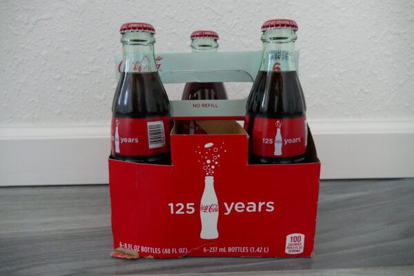 Coca-Cola 125th Anniversary Glass Bottles