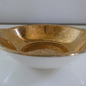 Paden City Pottery 22 Karat Gold Lined Ceramic Bowl