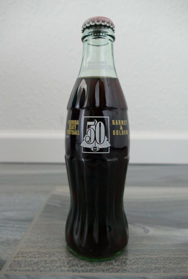 Florida State Football Seminoles 50th Anniversary Commemorative Coca-Cola Bottle