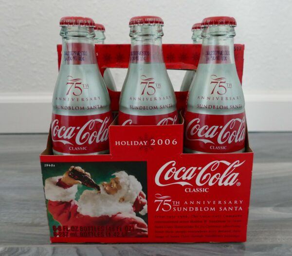 75th Anniversary Sundblom Santa Coca-Cola Bottles