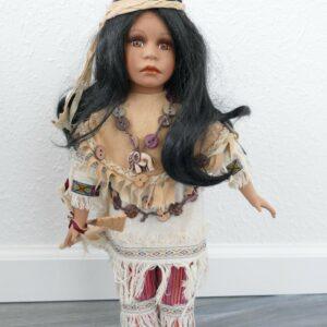 Duck House Limited Edition Native American Woman Warrior Doll