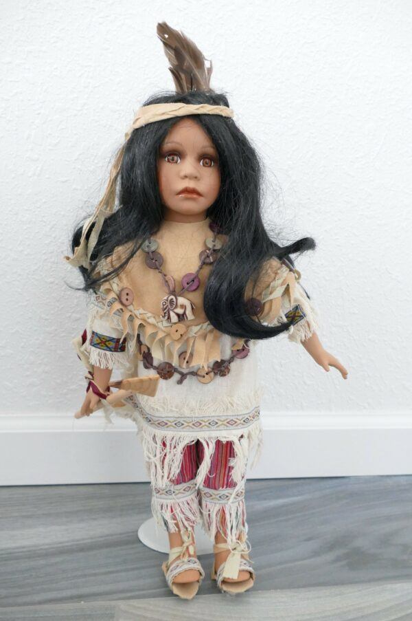 Duck House Limited Edition Native American Woman Warrior Doll