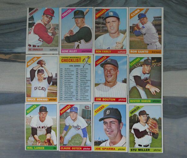 Set of 12 - 1966 Topps Baseball Cards