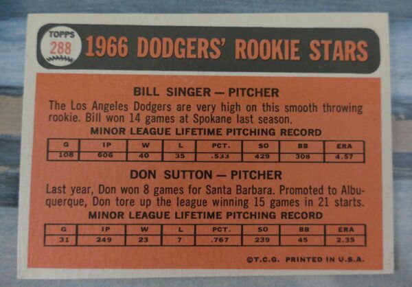 1966 Topps Baseball Card #288