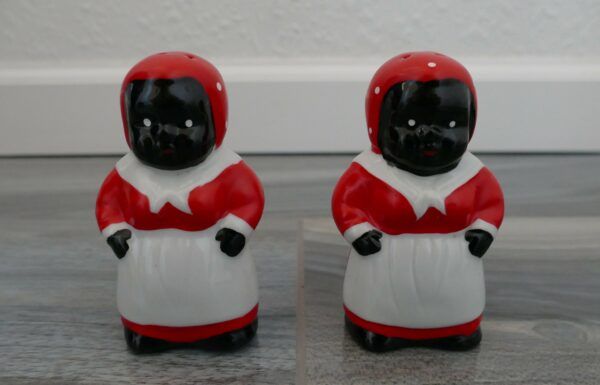 Black Americana Ceramic Salt & Pepper Ladies