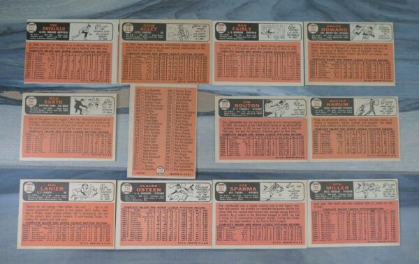 Set of 12 – 1966 Topps Baseball Cards