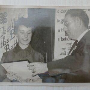 4-H Award Presentation – Vintage Photograph