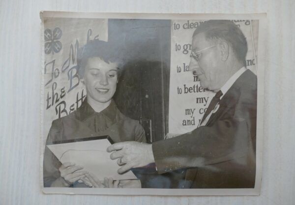 4-H Award Presentation – Vintage Photograph