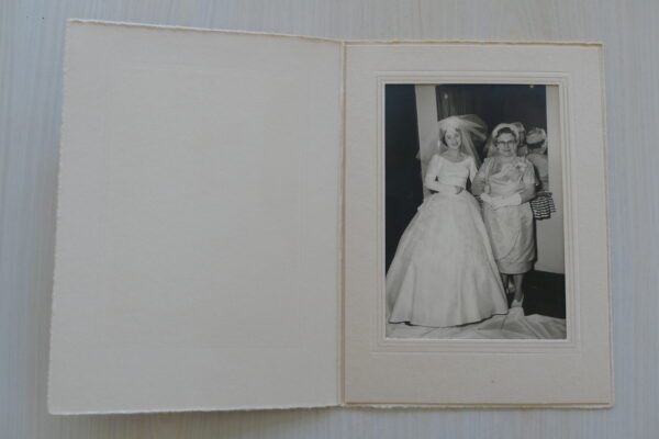 Picture of Bride and Her Mother – Vintage Wedding Photograph