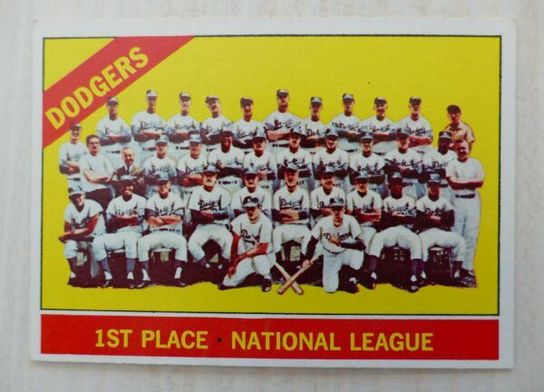 1966 Topps Baseball Card #238 – Dodgers Team