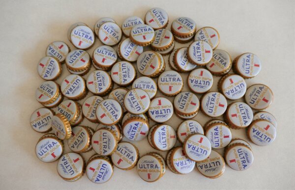 200 Michelob Ultra Pure Gold Bottle Caps