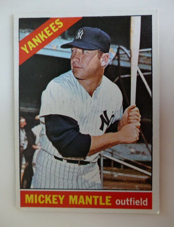 1966 Topps Baseball Card #50 Mickey Mantle