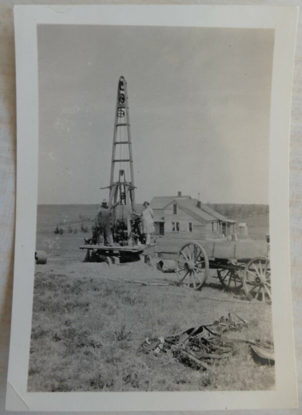 Bill and Luella By The Well – Vintage Original Photograph