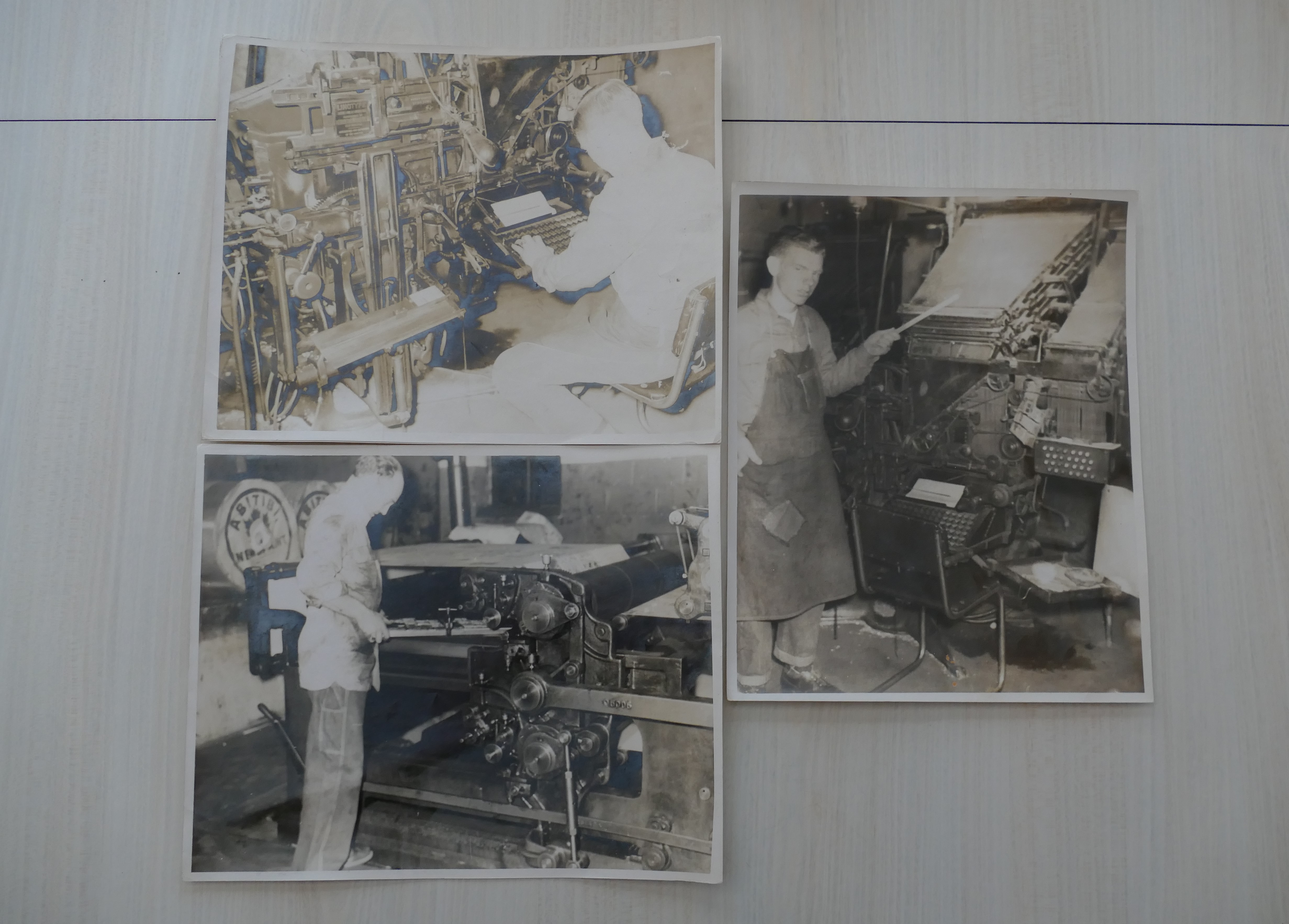 Vintage Printing Press Original Vintage Photographs