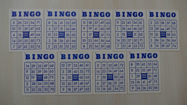 Set of 19 Vintage Bingo Cards