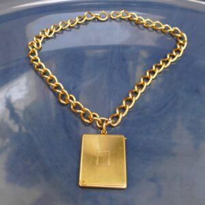 Vintage Signed Napier Slide Locket Necklace