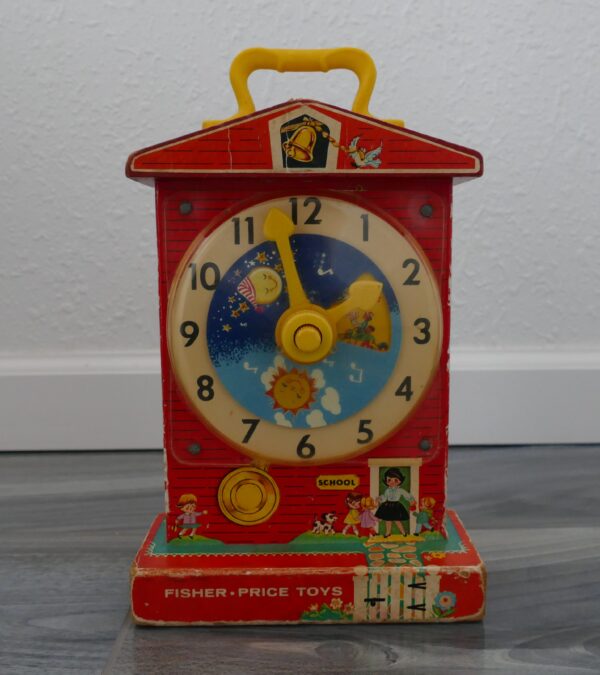 1968 Fisher•Price Music Box Teaching Clock