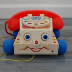 Fisher Price Chatter Telephone – Vintage Phone Pull Toy with Moving Eyes