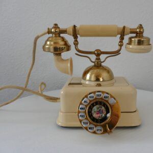 Vintage French Style Rotary Dial Telephone