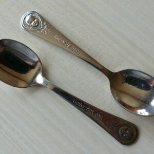 Gerber Oneida Baby Feeding Spoons – 1993 Gerber 65th Anniversary Collectible Spoons - Set of 2