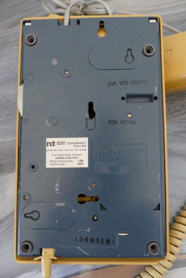 Northern Telecom Contempra Rotary Dial Telephone In Tested & Working Condition - Image 11