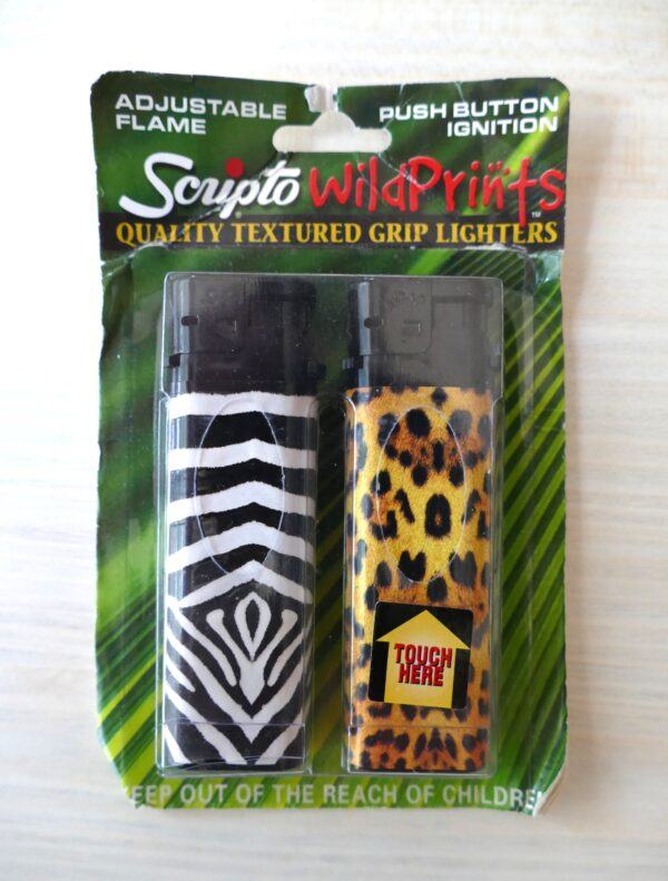 Scripto Wild Prints Quality Textured Grip Lighters