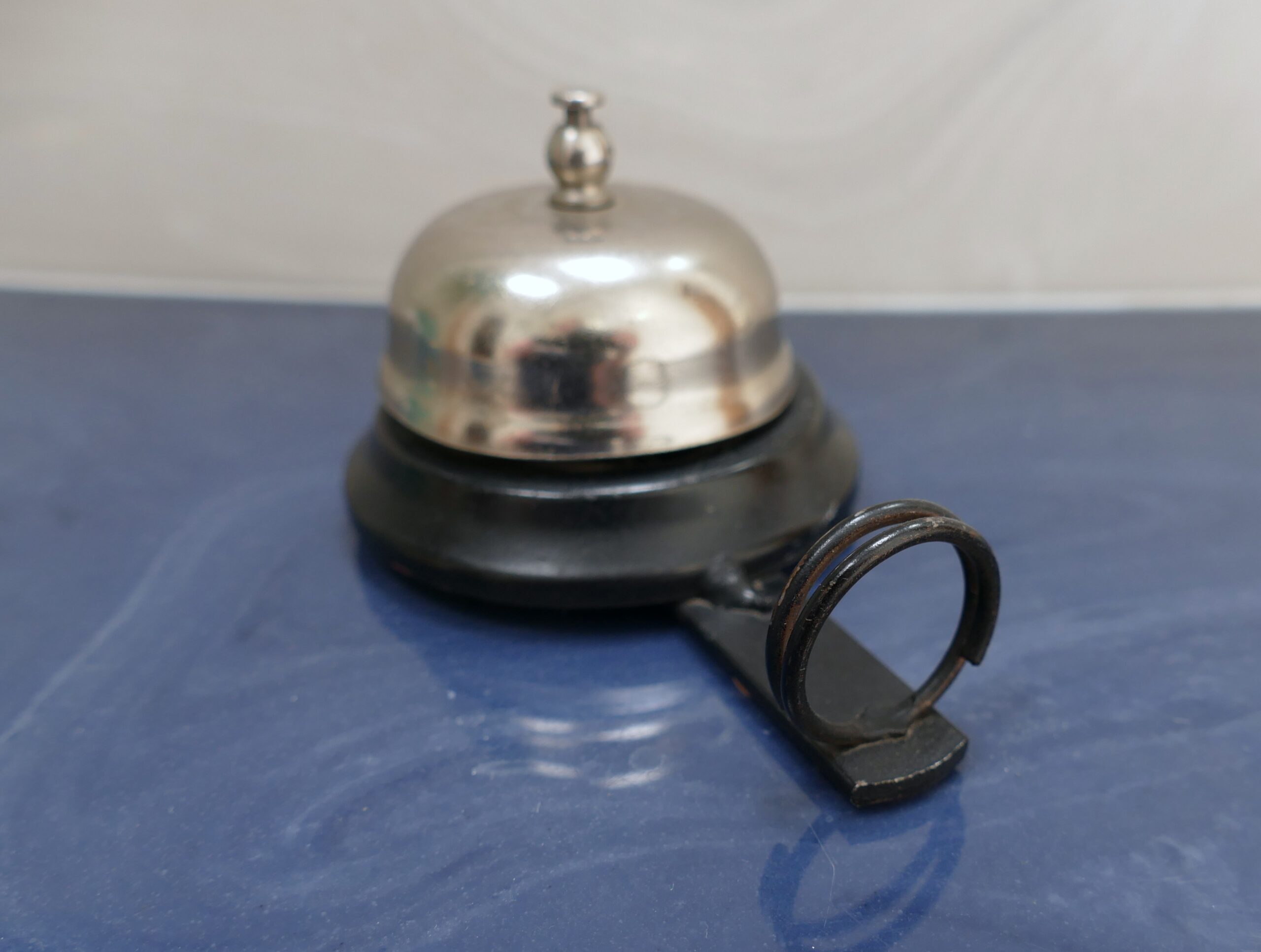 Vintage Desk Bell with Attached Letter Holder - Image 4