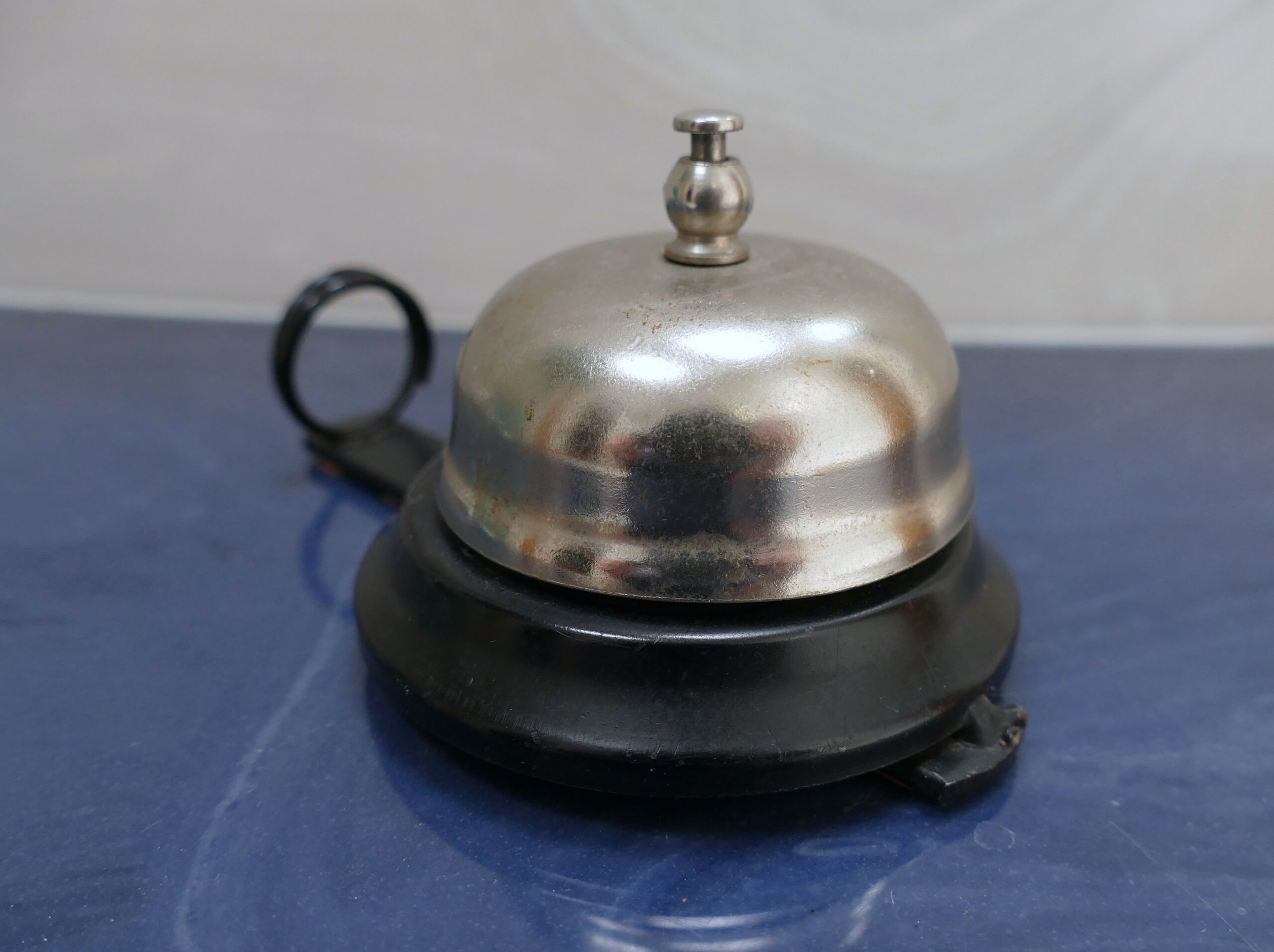 Vintage Desk Bell with Attached Letter Holder - Image 3