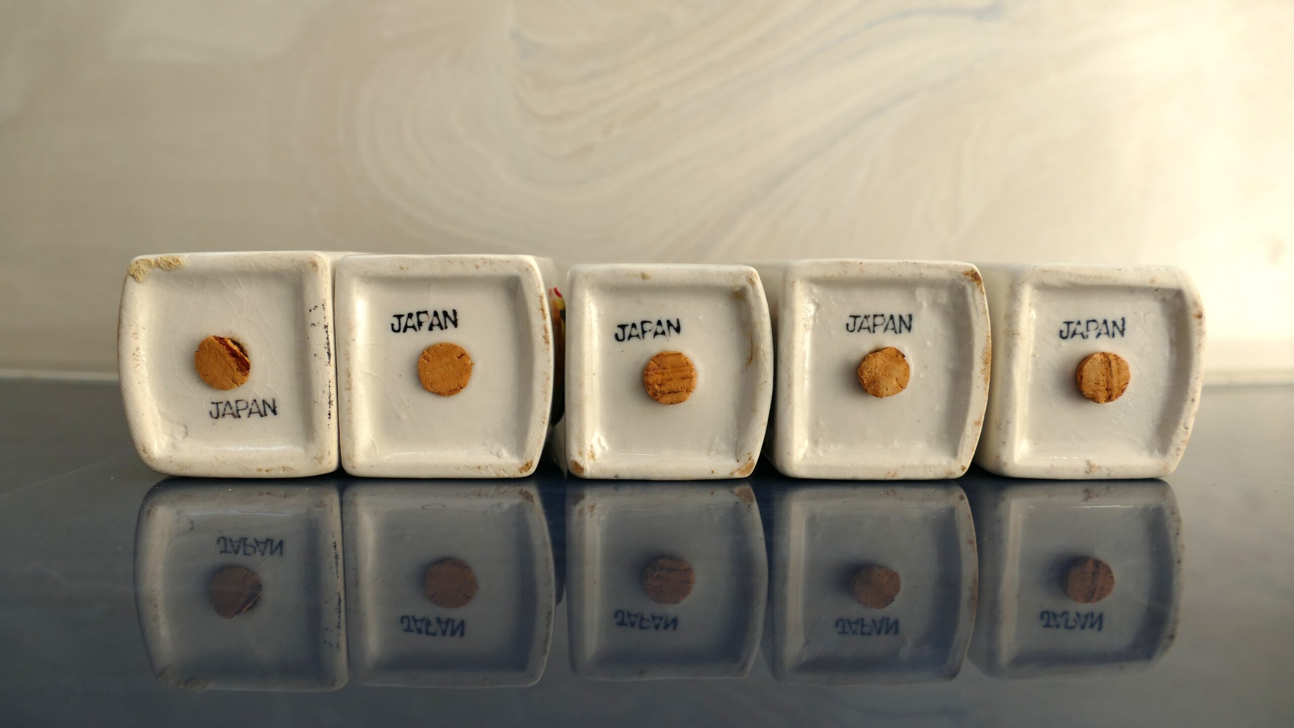 Set of 5 Hand-Painted Vintage Rooster Spice Shakers/Japan - Image 10