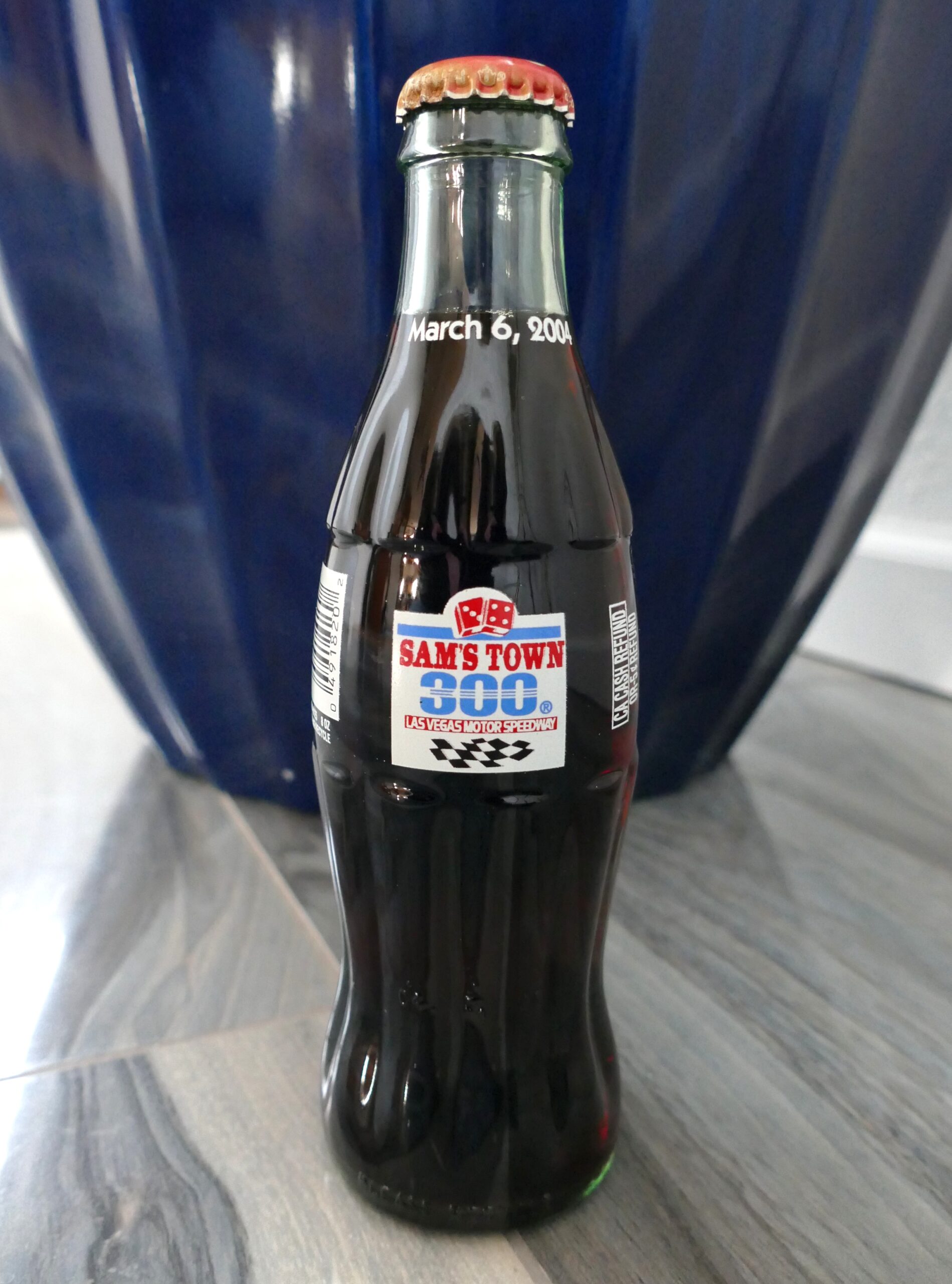 Sam’s Town 300 Las Vegas Motor Speedway Commemorative Coca-Cola Glass Bottle 2004