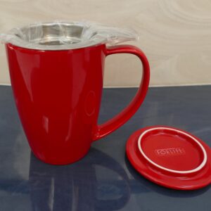 Curve Tall Tea Mug w/Infuser & Lid - NIB