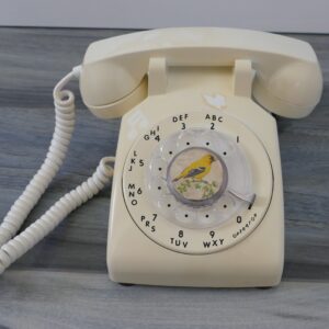 Vintage ITT Rotary Dial Desk Telephone In Tested & Working Condition