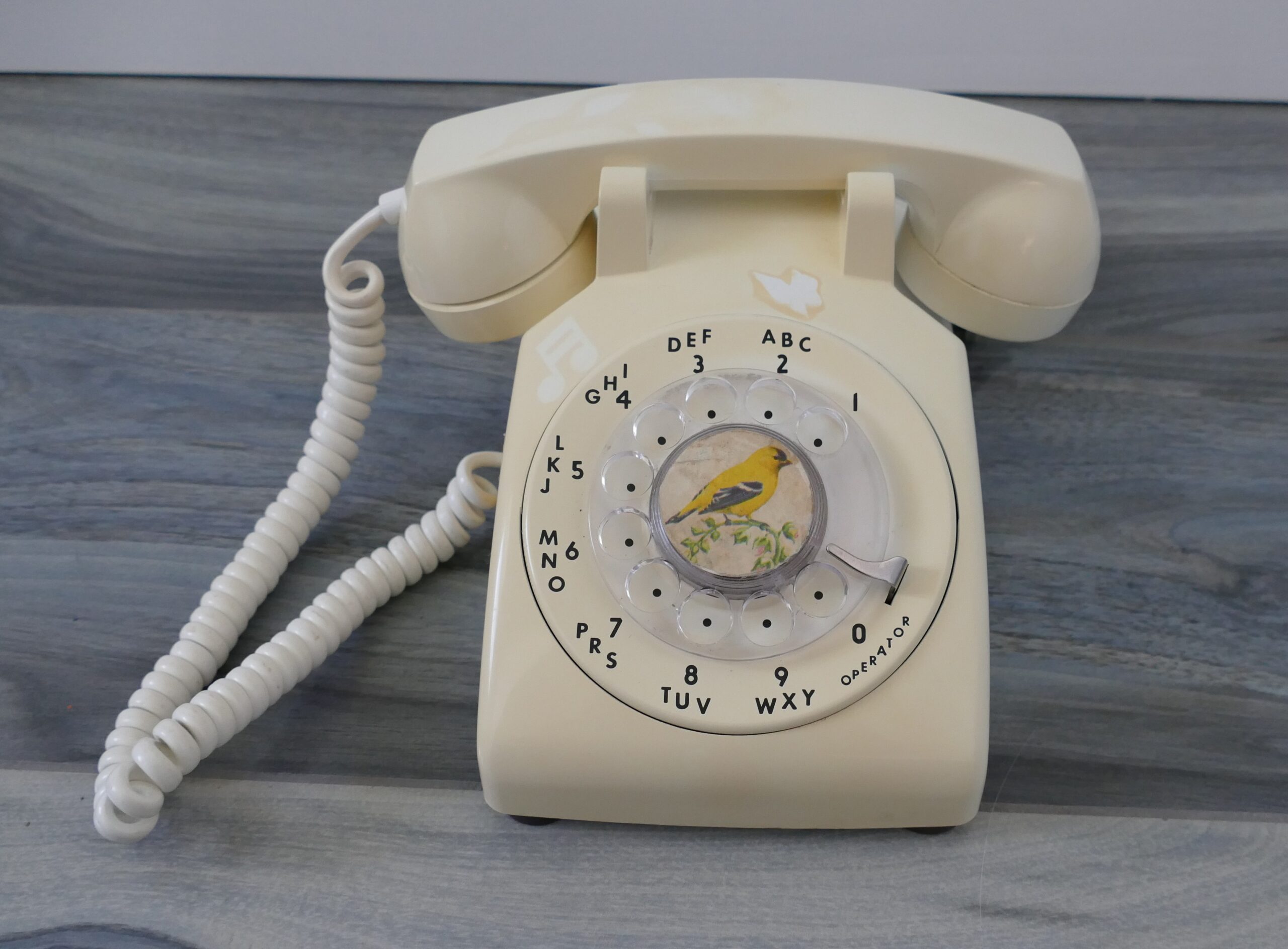 Vintage ITT Rotary Dial Desk Telephone In Tested & Working Condition