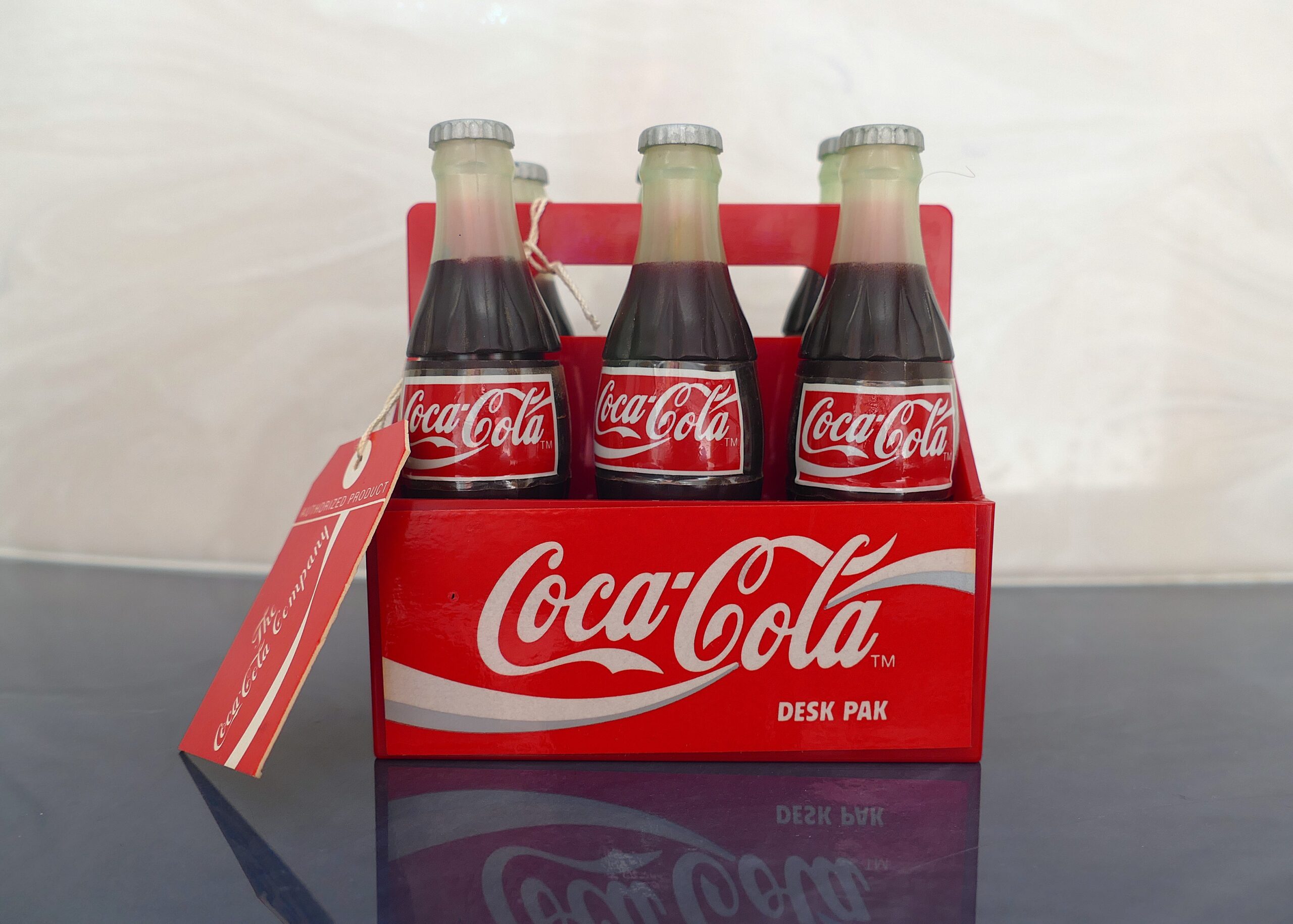 Vintage 1995 Coca-Cola 6-Pack Desk Pak Organizer