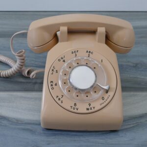 Vintage AT&T Rotary Dial Desk Telephone In Tested & Working Condition