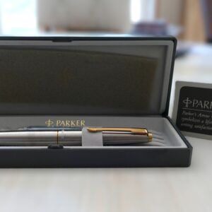 Parker 45 Flighter Fountain Pen - Stainless Steel GT