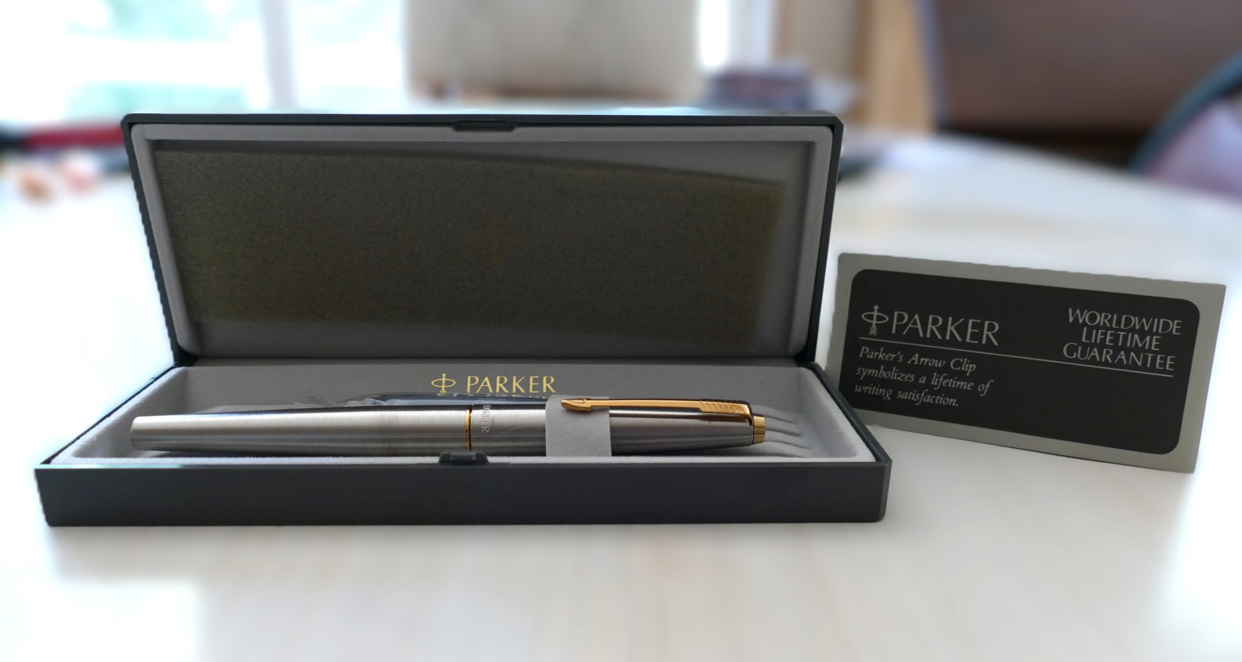 Parker 45 Flighter Fountain Pen - Stainless Steel GT