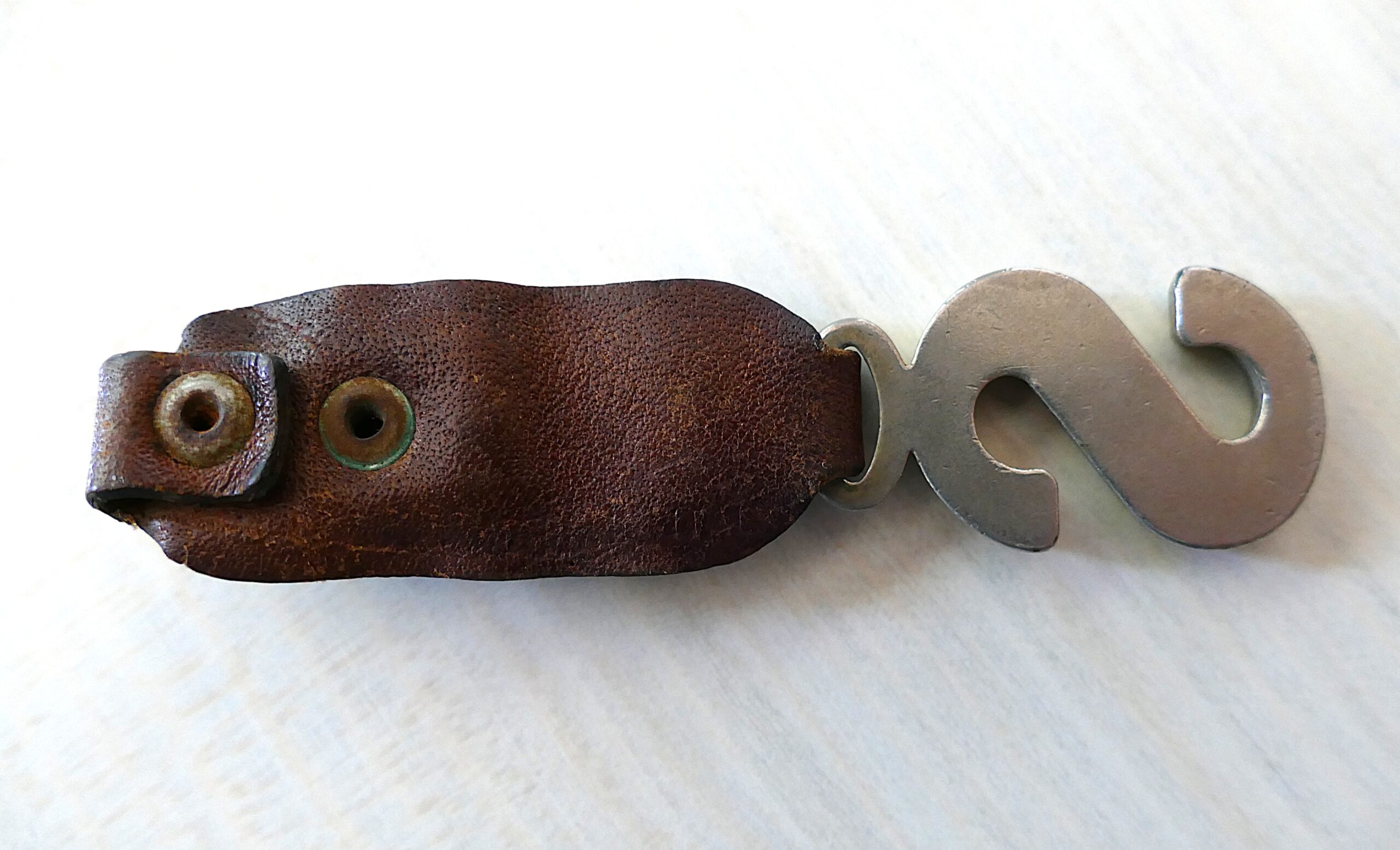 Vintage Letter ‘S’ on Leather Buckle FOB