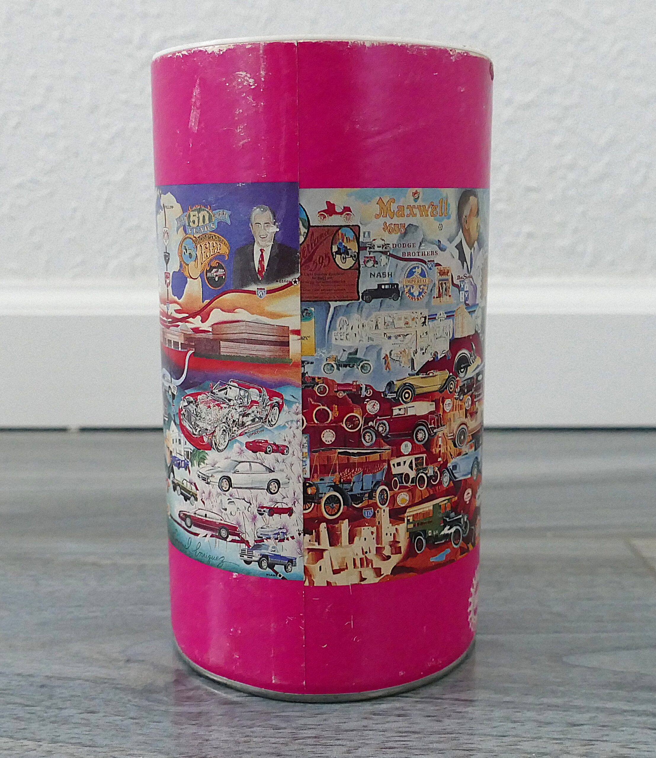 Vintage 1995 UAW-Chrysler NTC "Making History" 10th Anniversary Canister Jigsaw Puzzle - Image 5